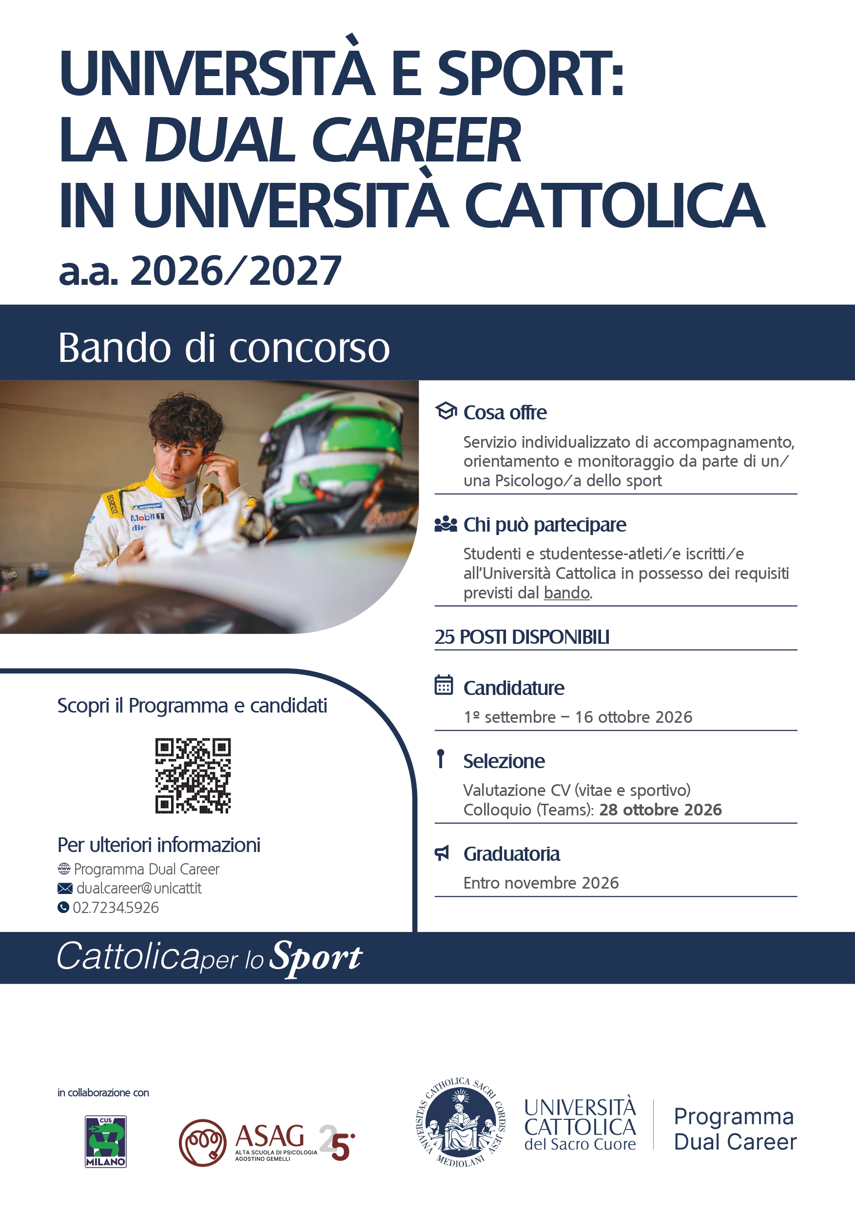 Volantino Programma Dual Career aa 2026/27